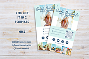 Travel Influencer Business Card Kit, a Business Card Template by Golden Horizons Studio (Thumbnail 3 of 12)