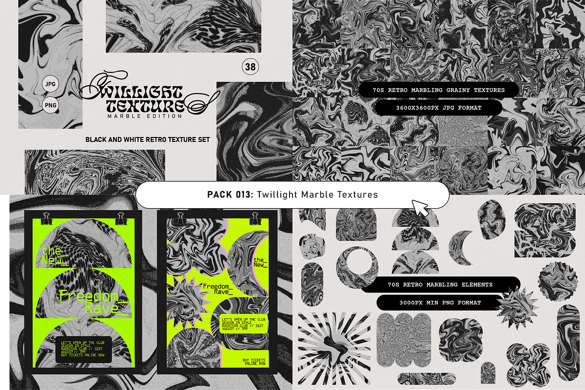 Retro Futurist Bundle 80% OFF, a Texture Graphic by angelainthefields (Photo 17 of 25)