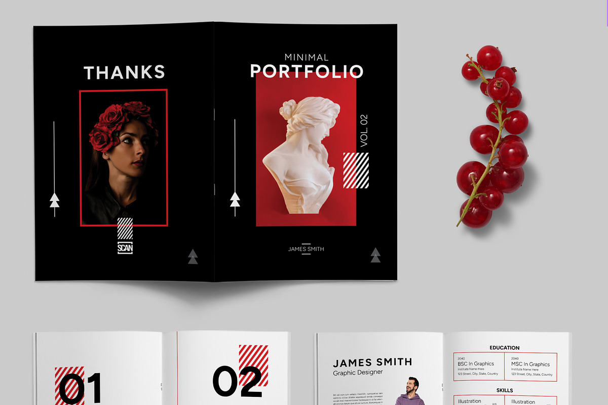 Minimal Portfolio Book, a Magazine Template by ContestDesign (Photo 2 of 4)