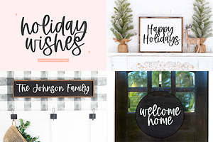 Christmas Font Bundle 10 Fonts