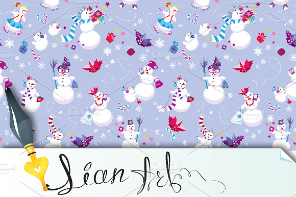 Seamless Pattern For New Year