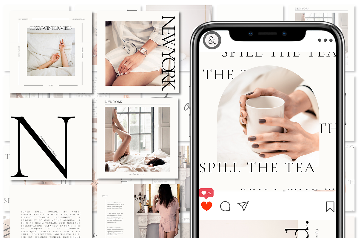Instagram Templates, a Templates & Theme by The Edits Shop (Photo 3 of 5)