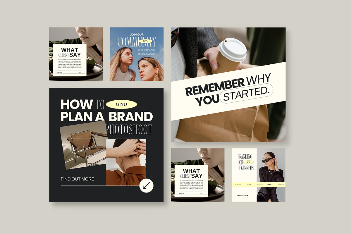 GIYU | Social Media Kit, a Templates & Theme by Hydric Design (Photo 6 of 8)