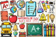 Back To School Sublimation Clipart, an Illustration by OK Design (Thumbnail 1 of 5)