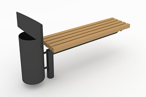 3D Model Bench Park 43