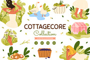 Cottagecore elements collection, a Seasonal Illustration by Annie Birdie (Thumbnail 1 of 7)