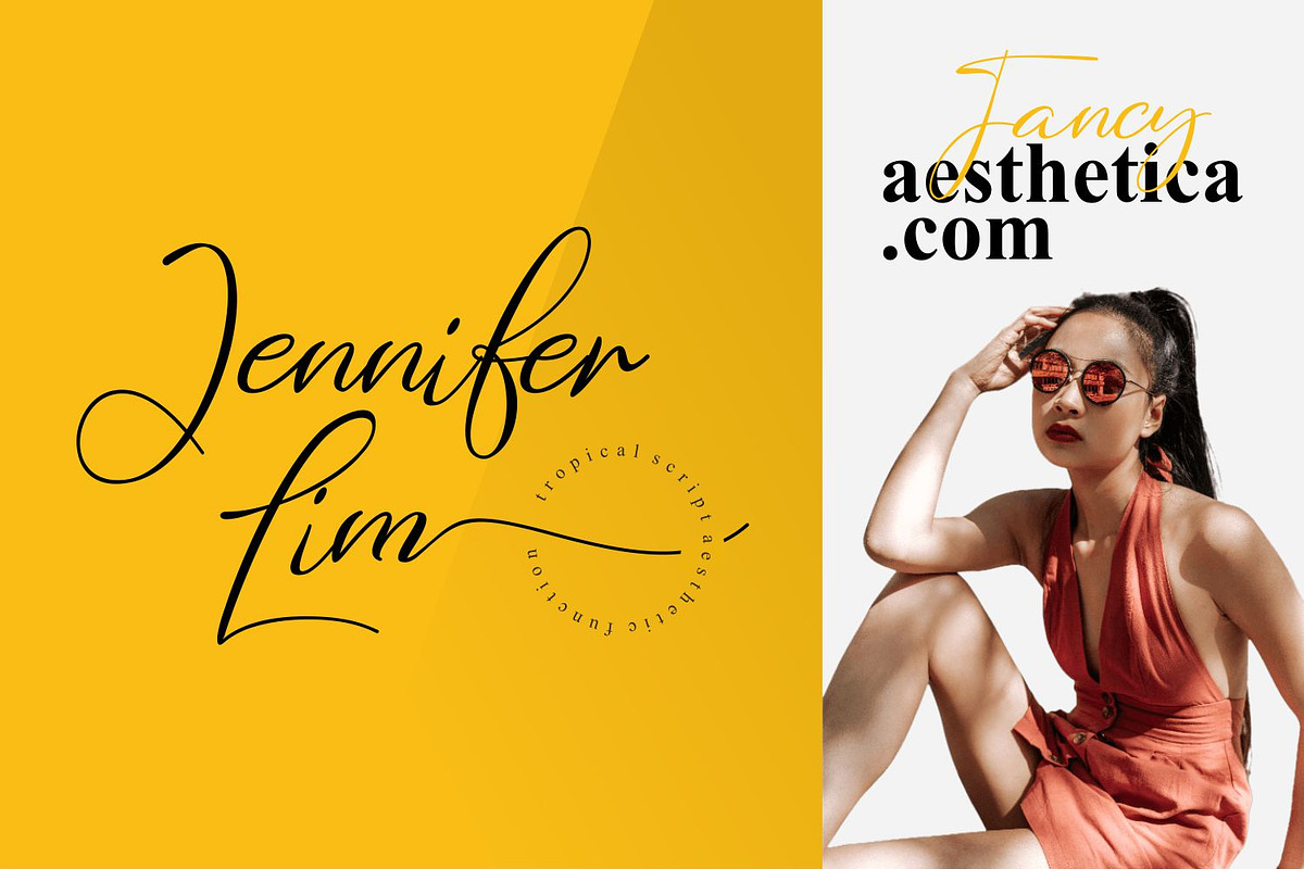 Valencia Font | Script Tropical Font, a Script Font by WhymoreArt (Photo 3 of 10)