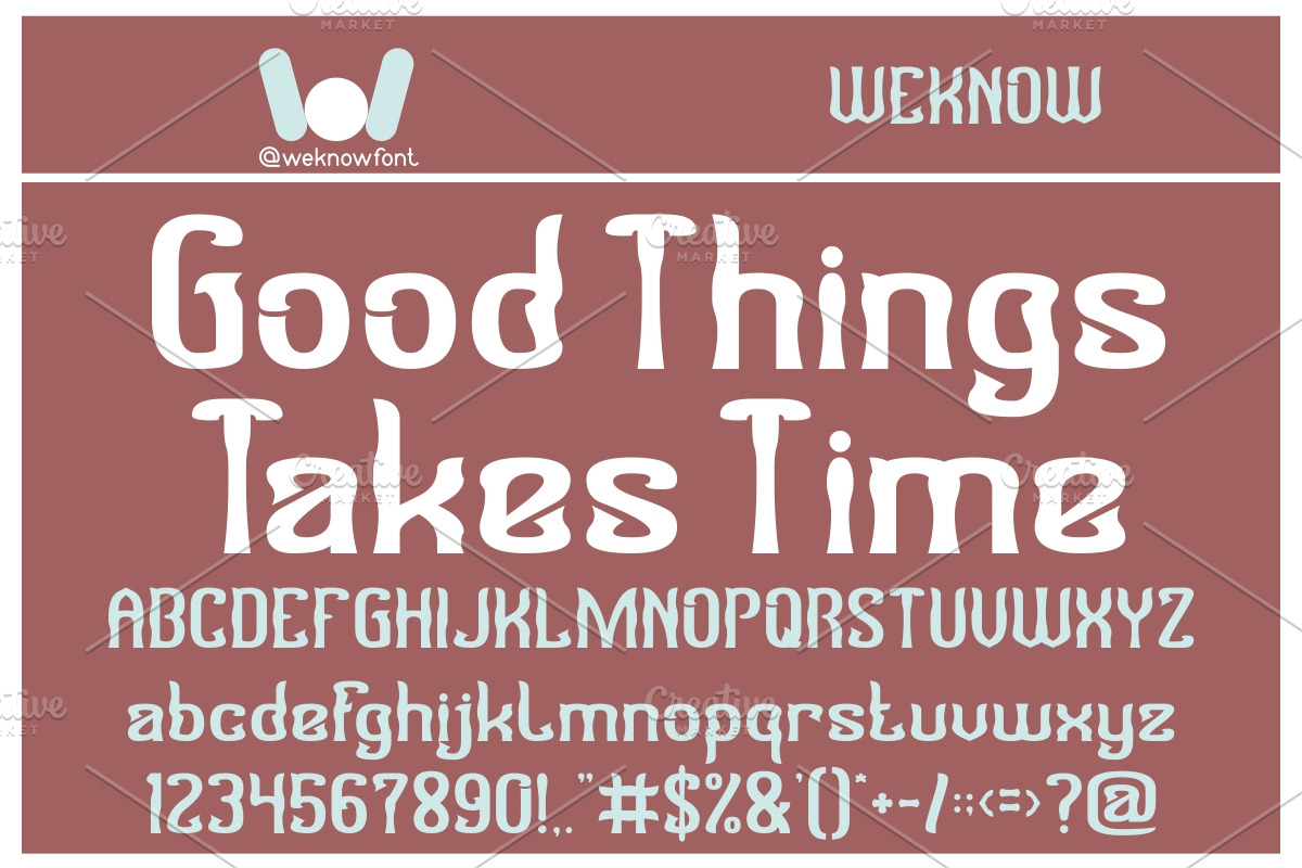 Patience Virtue font, a Font by weknow (Photo 6 of 6)