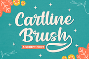 Cartline Brush - Script Font, a Script Font by Randi Irvan | Rvandtype (Thumbnail 1 of 10)