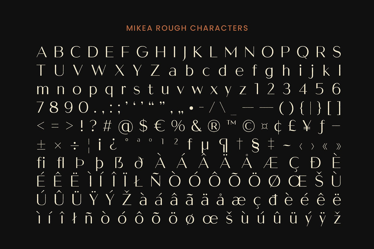 Mikea Rough, a Sans Serif Font by Craft Supply Co. (Photo 8 of 8)