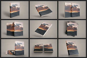 Softcover Book Mockup - 9 PSD Files, a Books & Magazine Mockup by Muhazdinata
