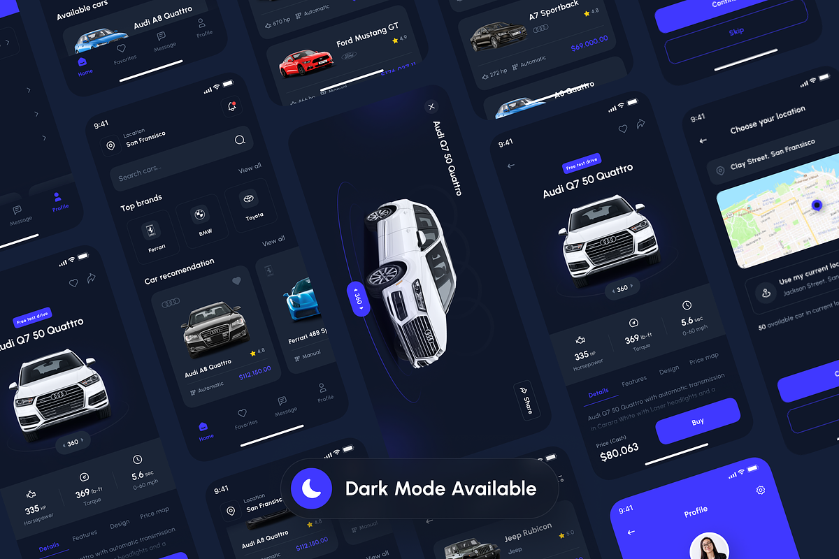 Carline - Car Marketplace App UI Kit, an UI Kit Template by Unpixel Design (Photo 4 of 6)