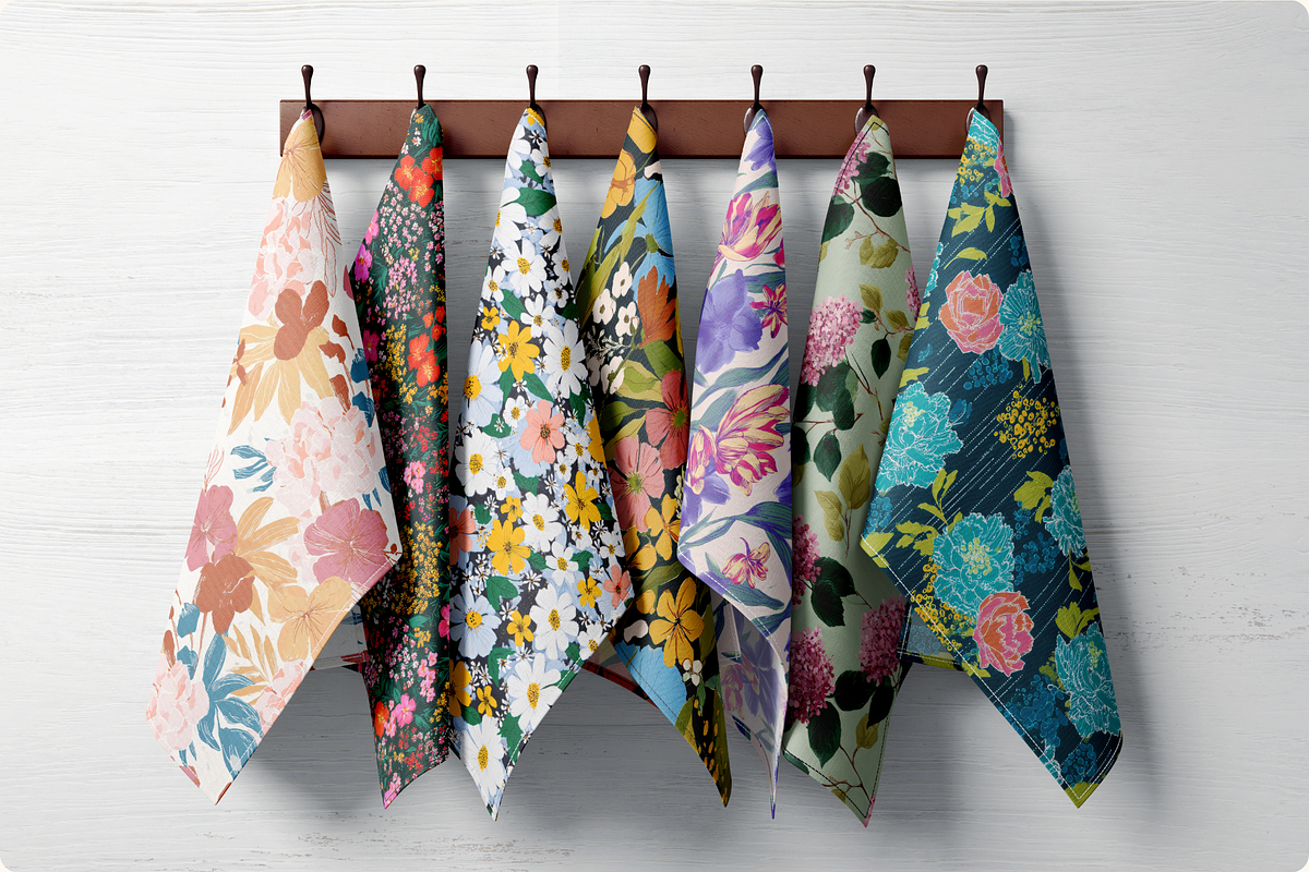 Vintage Floral Seamless Patterns, a Pattern Graphic by Ninterints (Photo 20 of 20)