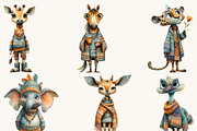 Whimsical African Animas Clipart, an Animal Illustration by Design Scotch (Thumbnail 2 of 9)