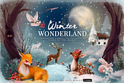 Winter Wonderland Oil Clipart, an Animal Illustration by Anna Babich (Thumbnail 1 of 8)