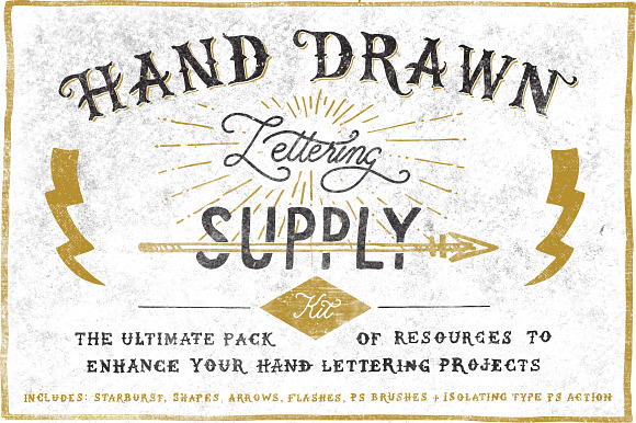 Hand Drawn Lettering Supply Kit preview 6