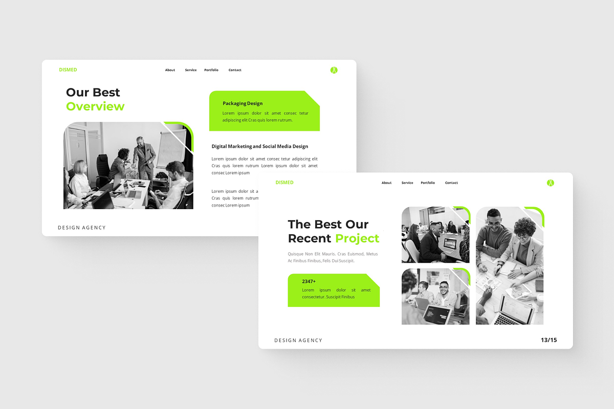 Dismed - Design Agency Google Slide, a Presentation Template by SquidPixey (Photo 2 of 6)