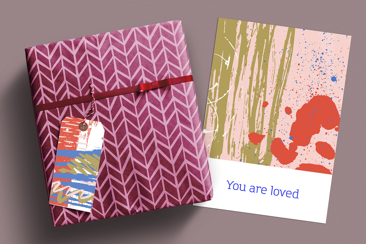 Textured hand drawn cards set, a Texture Graphic by Good Studio (Photo 14 of 15)