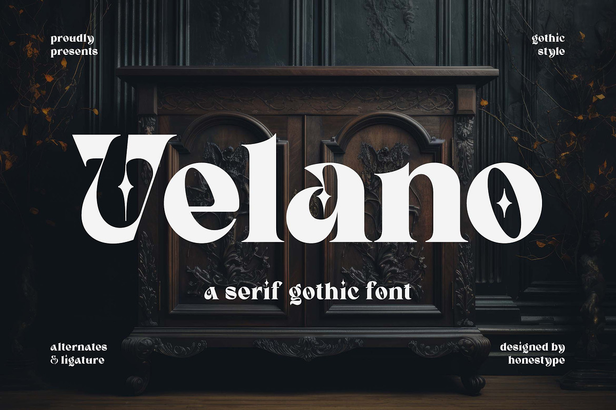 Velano a Serif Gothic Font, a Serif Font by Honestype (Photo 2 of 12)