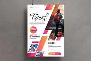 Travel Flyer Template, a Flyer Template by MightyDesign
