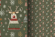 Christmas Ugly Seamless Pattern, a Pattern Graphic by DIYnArtShop (Thumbnail 10 of 11)