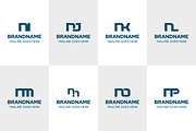 Letters NI NJ NK NL NM NN NO NP Logo, a Branding & Logo Template by Pray Art Design Studio (Thumbnail 1 of 2)