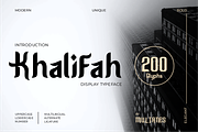 Khalifah Stylish Display, a Font by muljanes (Thumbnail 1 of 8)