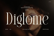 Diglome Elegant Serif Font, a Serif Font by Perfectype (Thumbnail 1 of 8)