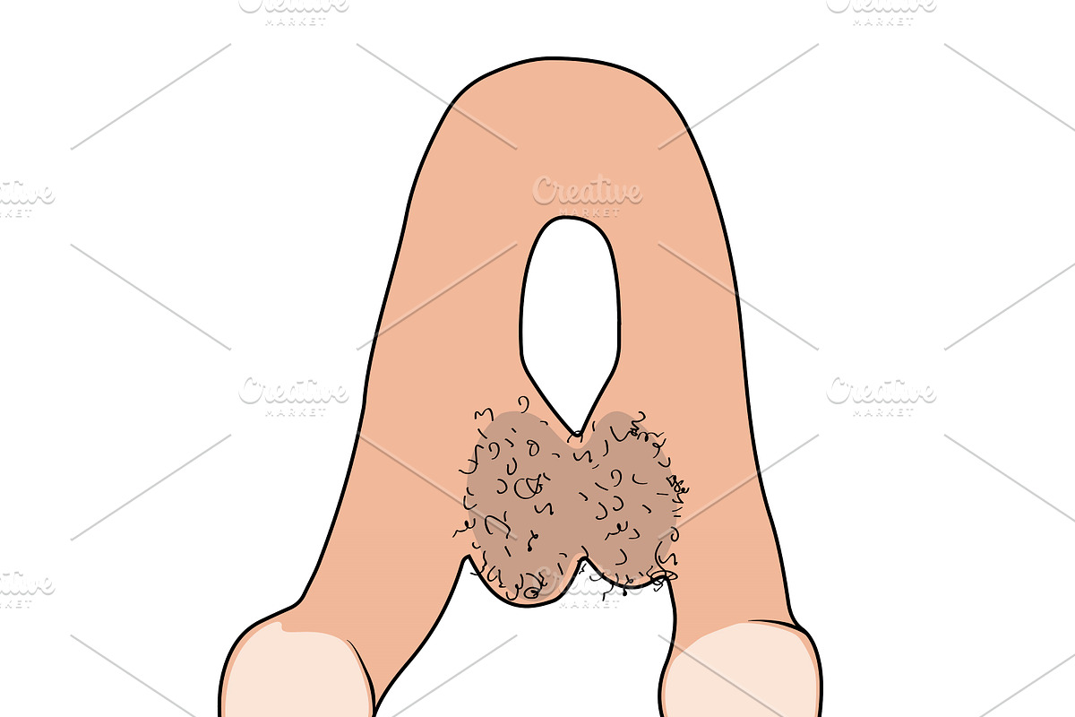 Vector Beige Penis Alphabet Numbers, an Object Graphic by Watercolor_Vector Graphic (Photo 7 of 10)