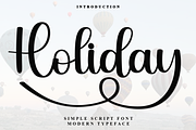 Holiday, a Handwritten Font by FreshTypeINK (Thumbnail 1 of 8)