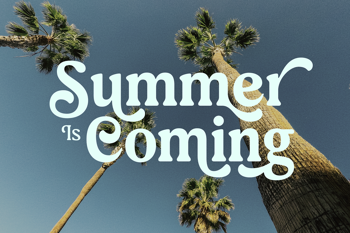 Meaty Nineties - Modern Retro, a Serif Font by Holyline Design (Photo 4 of 15)
