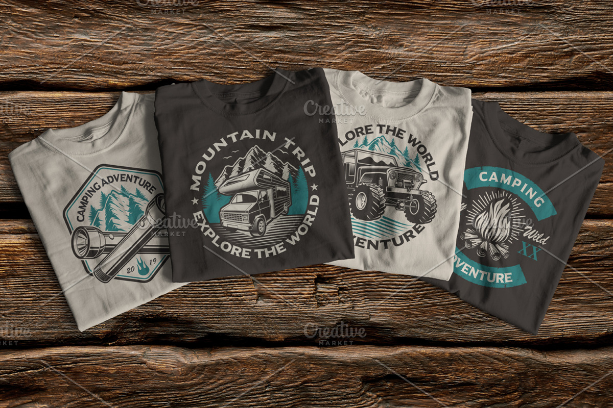 Camping Badges Bundle, an Illustration by Natali_ (Photo 4 of 4)