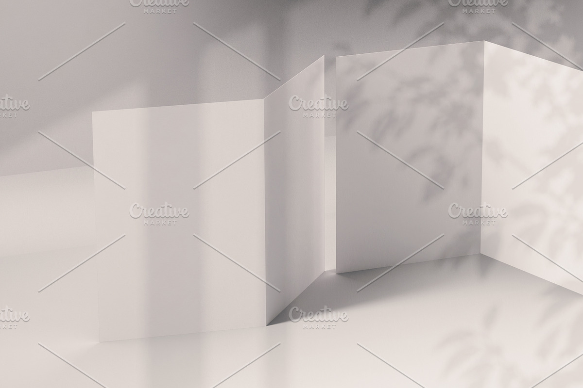 Modern Bi-Fold Brochure Mockup Set, a Brochure Template by Black Cat Studio (Photo 4 of 6)