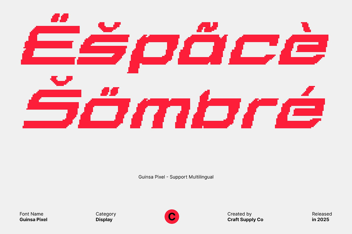 Guinsa Pixel, a Sans Serif Font by Craft Supply Co. (Photo 4 of 8)