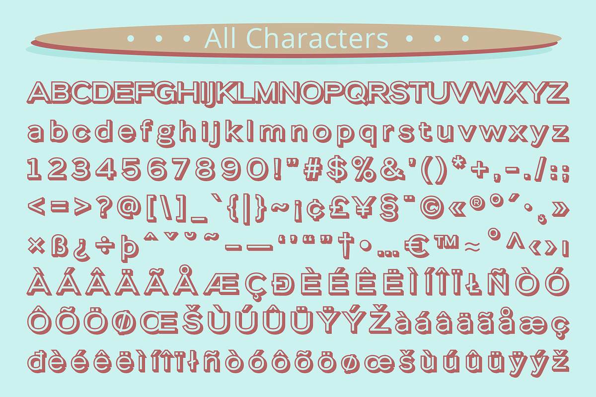 Lumend 3D, a Sans Serif Font by Craft Supply Co. (Photo 8 of 8)