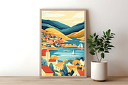 Coastal Town Illustration, a Decorative Illustration by Housui Patterns (Thumbnail 7 of 9)