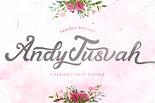 Andy Tusvah - Bold Script Font