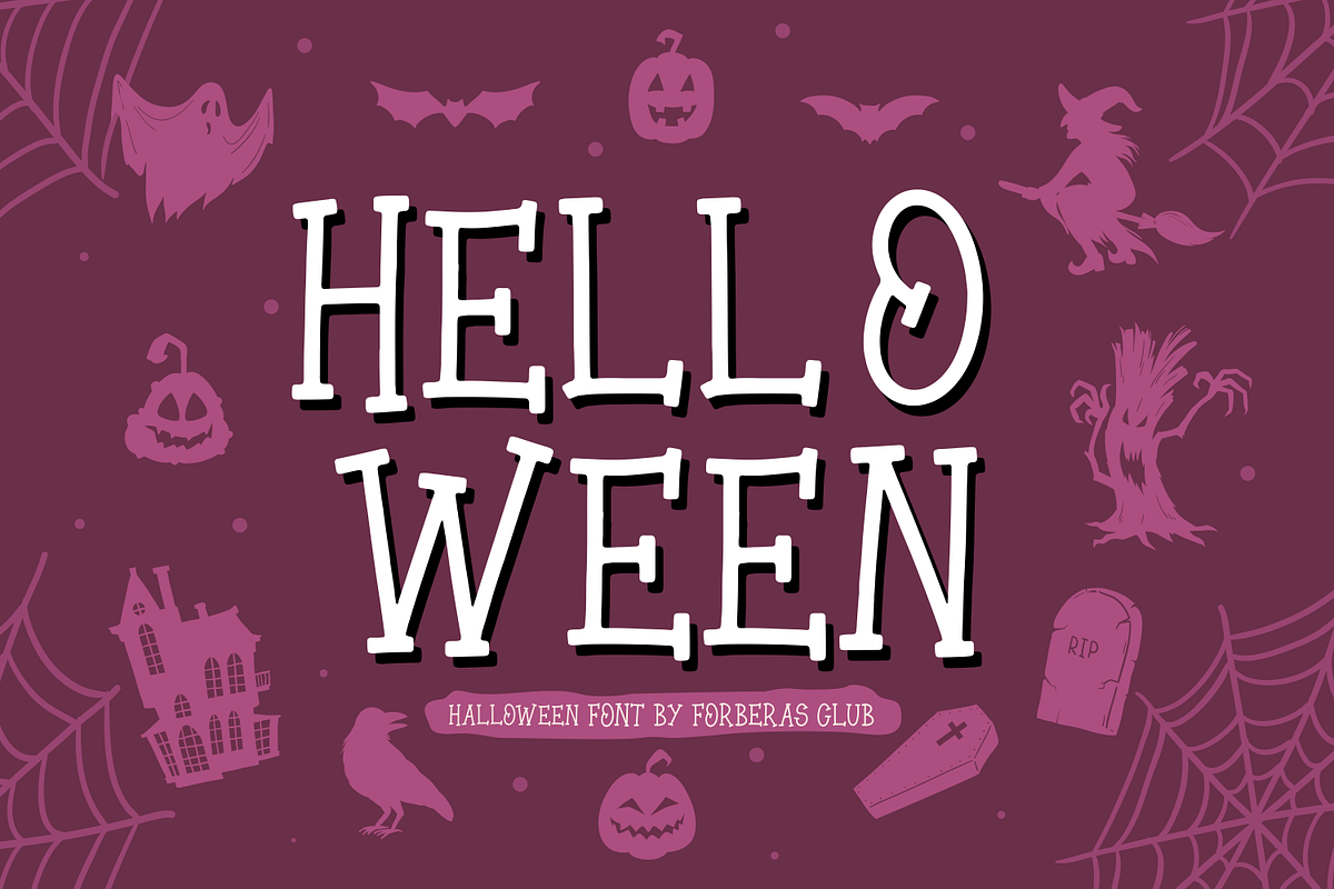 Hell O Ween, a Serif Font by Forberas Club (Photo 1 of 8)