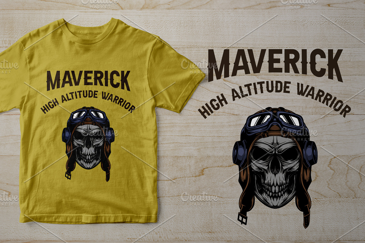 Pilot Skull Design Vector, an Illustration by vectstudio (Photo 3 of 3)
