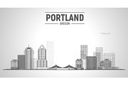 Portland Oregon skyline illustration, an Illustration by Sky and glass (Thumbnail 5 of 7)