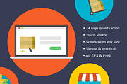 Flat Commerce Icons, an Outline Icon by Projectile (Thumbnail 3 of 3)