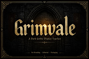 Grimvale, a Blackletter Font by Wow Magic (Thumbnail 1 of 5)