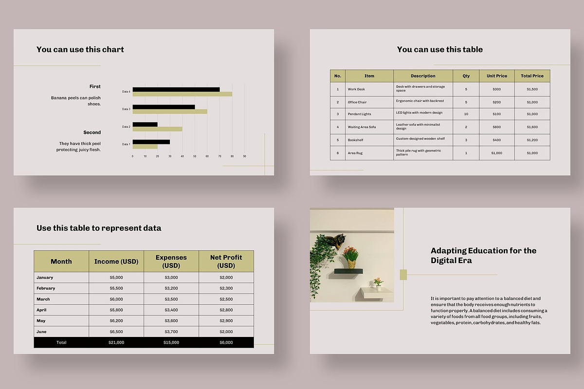 Interior Design Presentation, a Presentation Template by BumbleGraph Studio (Photo 6 of 7)