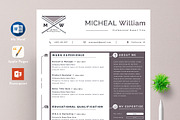 Resume Cv Template Word Apple Pages, a Resume Template by Tbunny (Thumbnail 1 of 5)