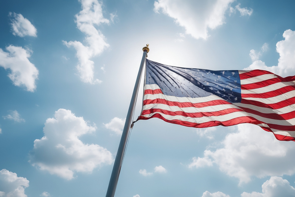 American flag in sky background, a Background Graphic by Anamul Haque Anik (Photo 8 of 9)
