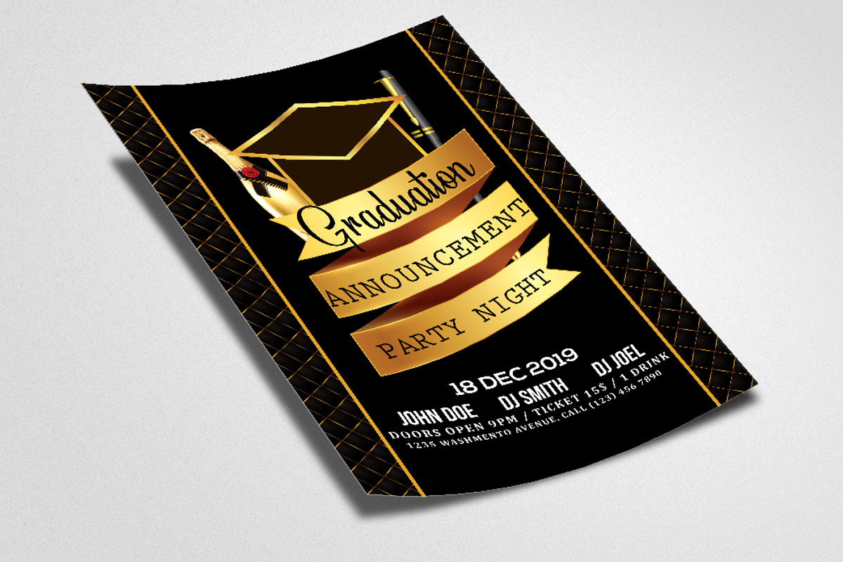 Graduation Celebration Party Flyer, a Flyer Template by Business Flyers (Photo 2 of 2)
