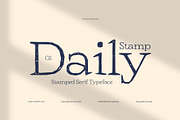 CS Daily Stamp, a Serif Font by Craft Supply Co. (Thumbnail 1 of 8)