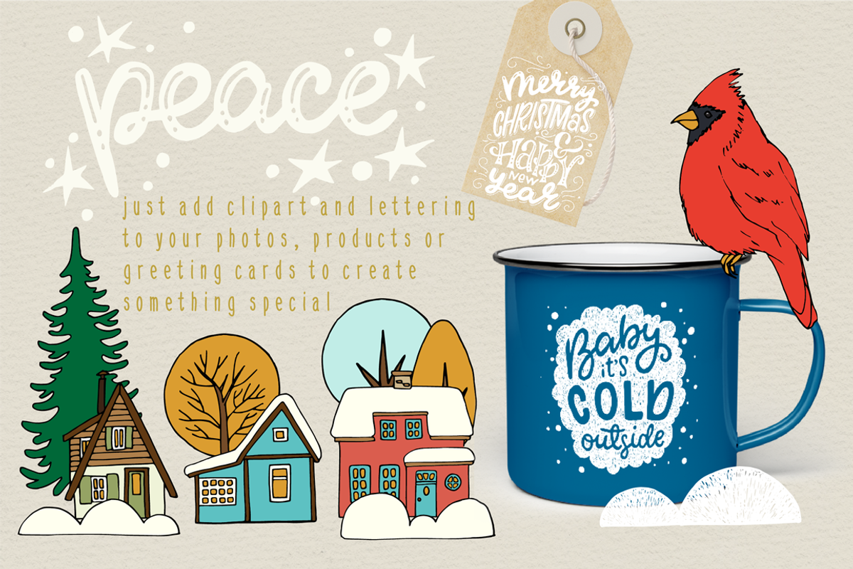 Christmas Forest Collection, a Seasonal Illustration by Sketchetarian (Photo 3 of 8)