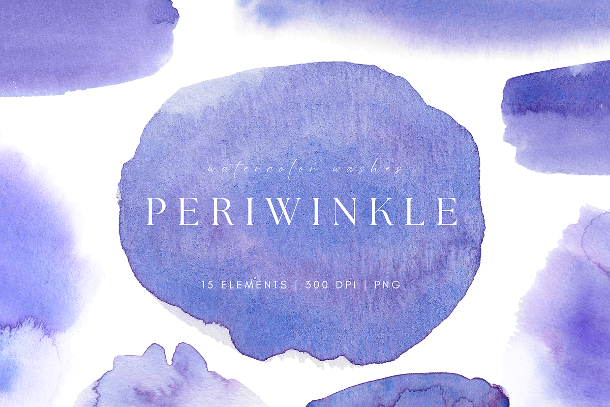 Periwinkle Violet Watercolor Washes, a Texture Graphic by Kolorata Art (Photo 1 of 5)
