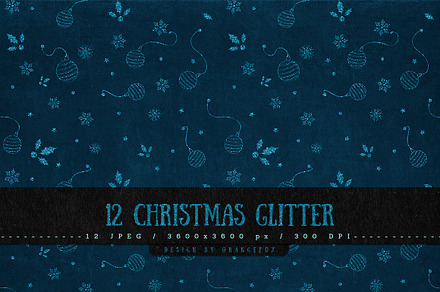 12 Christmas Glitter Backgrounds